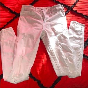 High rise super skinny jeans